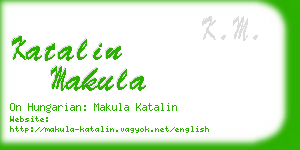 katalin makula business card
